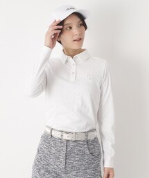 adabat | ◆3Dジャカード長袖ポロシャツ(ポロシャツ)