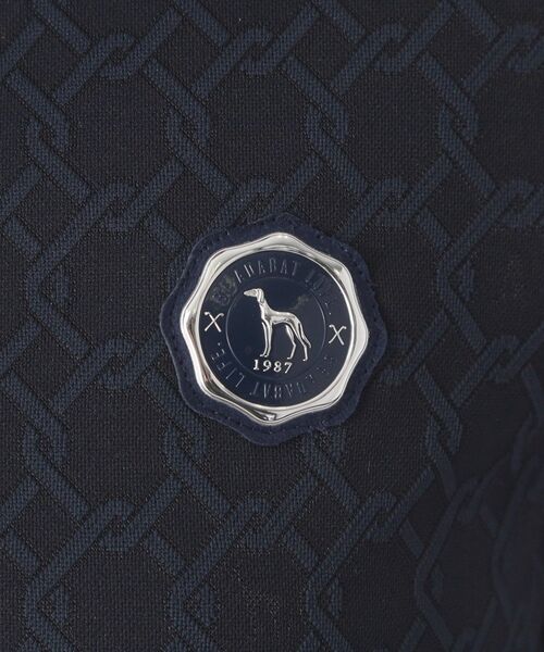 adabat（アダバット）の「◆3Dジャカード長袖ポロシャツ（ポロシャツ・レディース・ホワイト/ネイビー/パープル・42/40/38）」の15枚目の写真