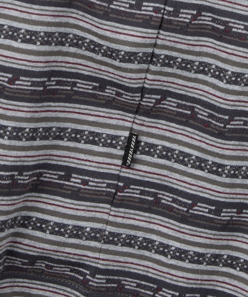 YESEYESEE(イエスアイシー)の「Y.E.S Jacquard Stripe Tee(Tシャツ/カットソー・メンズ・ブルー/チャコール・S/M/L/XL)」の5枚目の写真