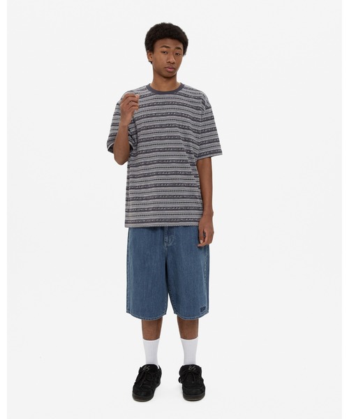 YESEYESEE(イエスアイシー)の「Y.E.S Jacquard Stripe Tee(Tシャツ/カットソー・メンズ・ブルー/チャコール・S/M/L/XL)」の7枚目の写真