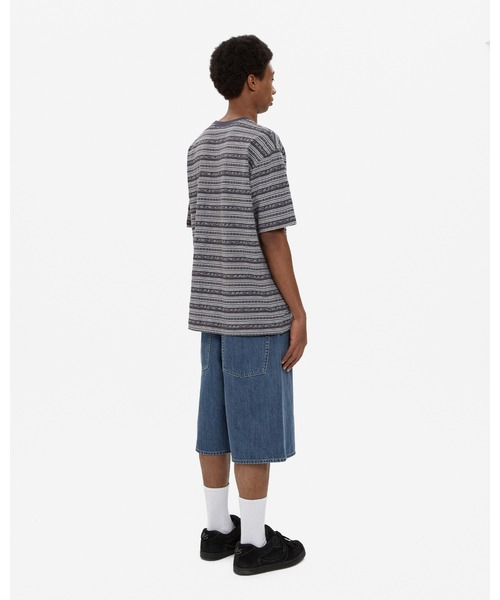 YESEYESEE(イエスアイシー)の「Y.E.S Jacquard Stripe Tee(Tシャツ/カットソー・メンズ・ブルー/チャコール・S/M/L/XL)」の8枚目の写真
