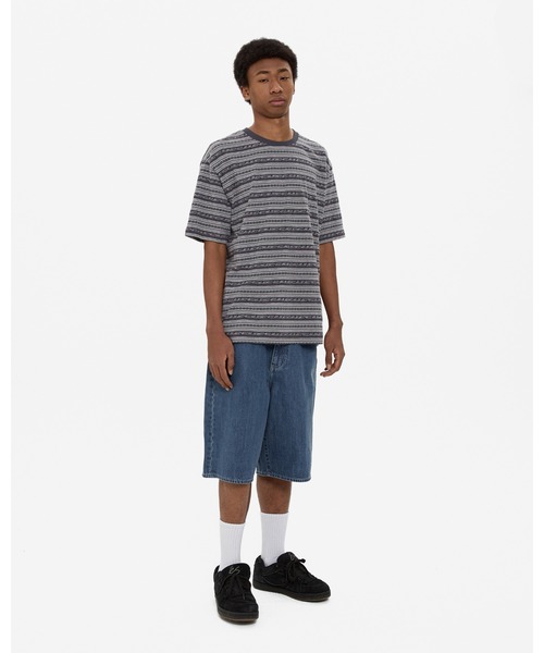 YESEYESEE(イエスアイシー)の「Y.E.S Jacquard Stripe Tee(Tシャツ/カットソー・メンズ・ブルー/チャコール・S/M/L/XL)」の9枚目の写真