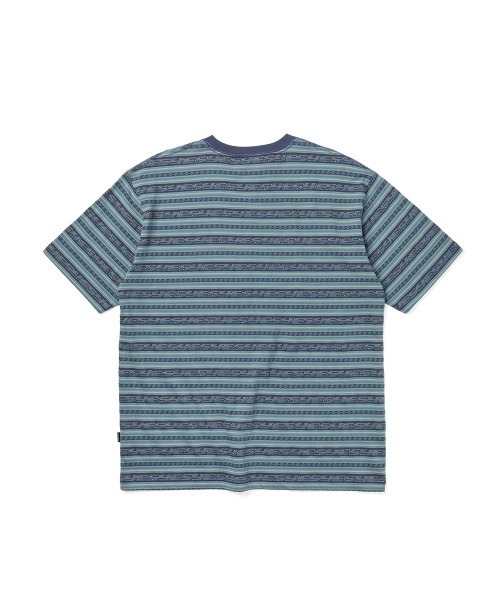 YESEYESEE(イエスアイシー)の「Y.E.S Jacquard Stripe Tee(Tシャツ/カットソー・メンズ・ブルー/チャコール・S/M/L/XL)」の10枚目の写真