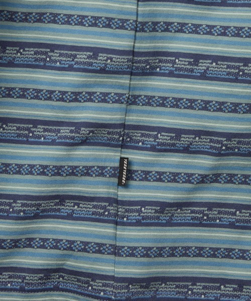 YESEYESEE(イエスアイシー)の「Y.E.S Jacquard Stripe Tee(Tシャツ/カットソー・メンズ・ブルー/チャコール・S/M/L/XL)」の12枚目の写真