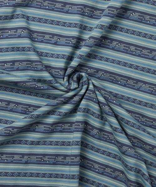 YESEYESEE(イエスアイシー)の「Y.E.S Jacquard Stripe Tee(Tシャツ/カットソー・メンズ・ブルー/チャコール・S/M/L/XL)」の13枚目の写真