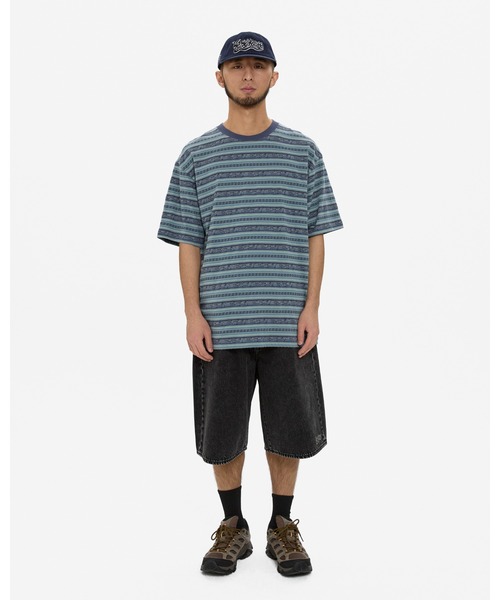 YESEYESEE(イエスアイシー)の「Y.E.S Jacquard Stripe Tee(Tシャツ/カットソー・メンズ・ブルー/チャコール・S/M/L/XL)」の14枚目の写真