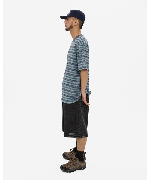 YESEYESEE(イエスアイシー)の「Y.E.S Jacquard Stripe Tee(Tシャツ/カットソー・メンズ・ブルー/チャコール・S/M/L/XL)」の15枚目の写真