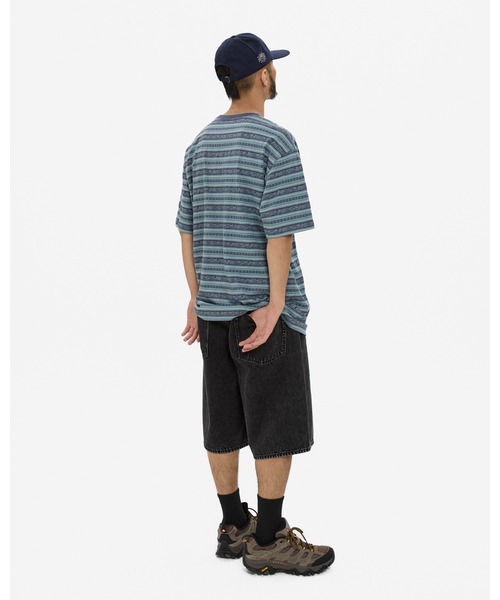 YESEYESEE(イエスアイシー)の「Y.E.S Jacquard Stripe Tee(Tシャツ/カットソー・メンズ・ブルー/チャコール・S/M/L/XL)」の16枚目の写真