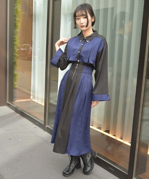 axes femme(アクシーズファム)の「【セットアップ対応】ジャカードスカート(スカート・レディース・ネイビー/ワイン/ダークグリーン・FREE)」の12枚目の写真
