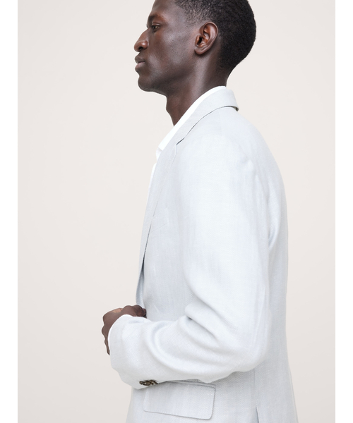 Banana Republic（バナナリパブリック）の「ヘリンボーン リネン メリノ スーツジャケット（スーツジャケット・メンズ・ライトブルー・42/40/38/36/34）」の3枚目の写真