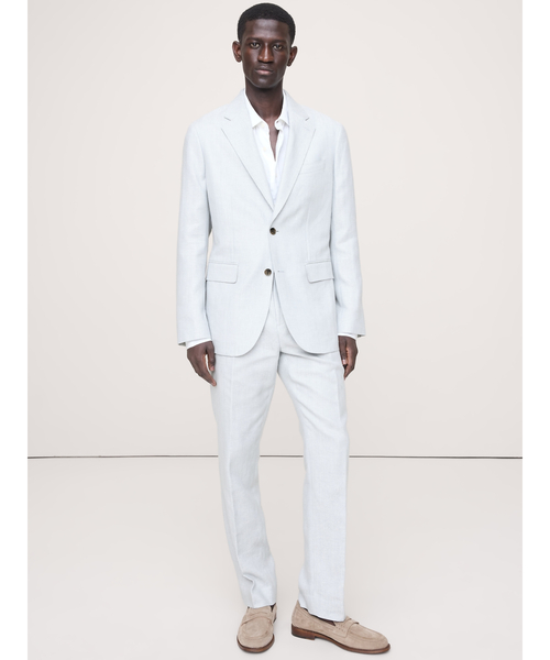 Banana Republic（バナナリパブリック）の「ヘリンボーン リネン メリノ スーツジャケット（スーツジャケット・メンズ・ライトブルー・42/40/38/36/34）」の5枚目の写真