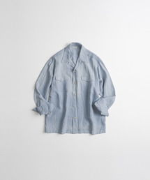 BEHEAVYER（ビヘイビアー）の「WASHED RAYON CAMP COLLAR SHIRTS washed blue（シャツ/ブラウス）」