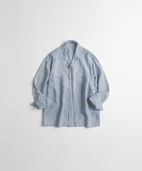 BEHEAVYER(ビヘイビアー)の「WASHED RAYON CAMP COLLAR SHIRTS washed blue(シャツ/ブラウス・メンズ・その他・2/4/3)」の1枚目の写真
