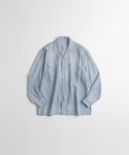 BEHEAVYER(ビヘイビアー)の「WASHED RAYON CAMP COLLAR SHIRTS washed blue(シャツ/ブラウス・メンズ・その他・2/4/3)」の2枚目の写真