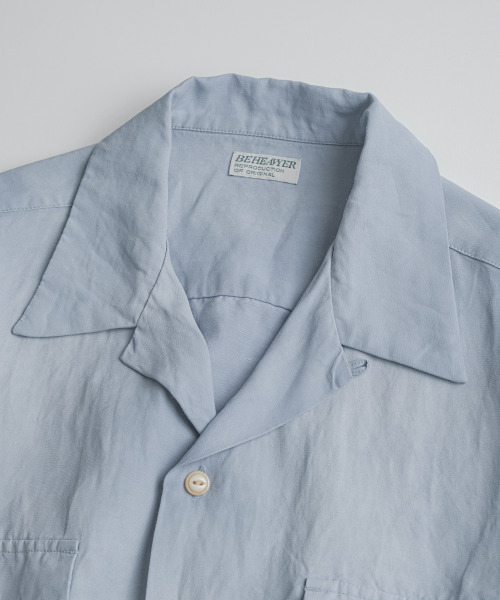 BEHEAVYER(ビヘイビアー)の「WASHED RAYON CAMP COLLAR SHIRTS washed blue(シャツ/ブラウス・メンズ・その他・2/4/3)」の4枚目の写真