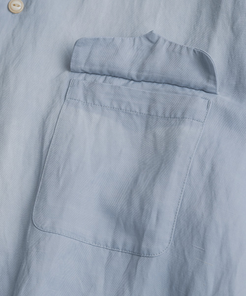 BEHEAVYER(ビヘイビアー)の「WASHED RAYON CAMP COLLAR SHIRTS washed blue(シャツ/ブラウス・メンズ・その他・2/4/3)」の6枚目の写真