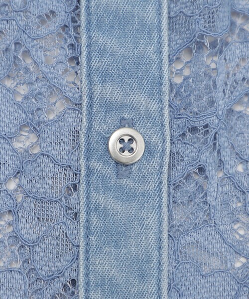 LOVELESS（ラブレス）の「レースコンビシャツ（シャツ/ブラウス・レディース・ブルー系その他2/オフホワイト・36/34）」の17枚目の写真