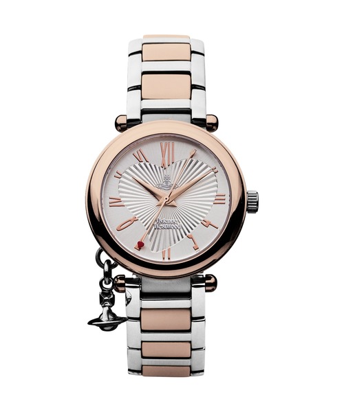 Vivienne Westwood(ヴィヴィアンウエストウッド)の「「Vivienne Westwood/ヴィヴィアン・ウエストウッド」オーブ レディース クォーツ ウォッチ、シルバー ダイヤル & ツートン ステンレススチール ブレスレット(アナログ腕時計・レディース・シルバー×ゴールド・FREE)」の1枚目の写真