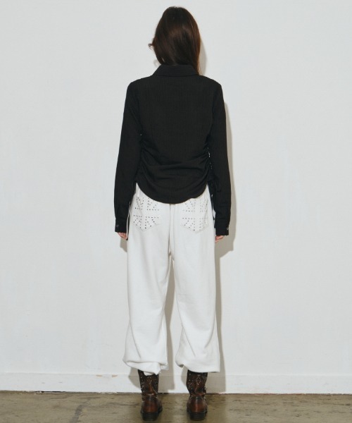 Midnight Move(ミッドナイトムーブ)の「A'GEM/9 × .kom 『MIDNIGHT MOVE/ミッドナイトムーブ』tt shirt/シャーリング シャツ(シャツ/ブラウス・レディース・ホワイト/ブラック・FREE)」の10枚目の写真