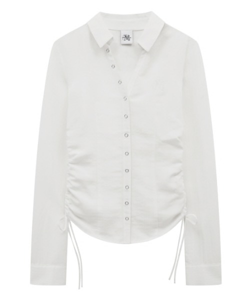 Midnight Move(ミッドナイトムーブ)の「A'GEM/9 × .kom 『MIDNIGHT MOVE/ミッドナイトムーブ』tt shirt/シャーリング シャツ(シャツ/ブラウス・レディース・ホワイト/ブラック・FREE)」の14枚目の写真