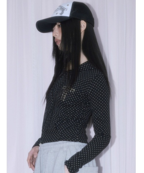 A'GEM/9 × .kom 『NIIER NOR/ニーアノア』 N-CROSS DOT HOOD ZIP-UP/N