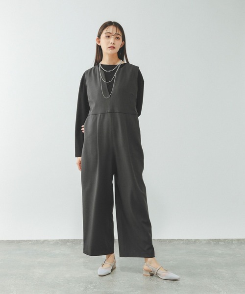 GLOBAL WORK(グローバルワーク)の「Fffit エフィット/汚れ落ちやすいクルーネック長袖/645042(Tシャツ/カットソー・レディース・ブラック/ベージュ/ネイビー/ホワイト系その他2・X-LARGE/LARGE/MEDIUM/SMALL)」の5枚目の写真
