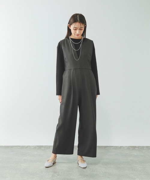 GLOBAL WORK(グローバルワーク)の「Fffit エフィット/汚れ落ちやすいクルーネック長袖/645042(Tシャツ/カットソー・レディース・ブラック/ベージュ/ネイビー/ホワイト系その他2・X-LARGE/LARGE/MEDIUM/SMALL)」の6枚目の写真