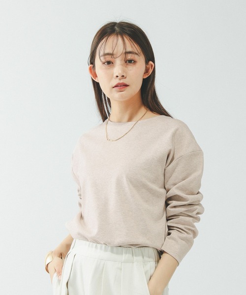 GLOBAL WORK(グローバルワーク)の「Fffit エフィット/汚れ落ちやすいクルーネック長袖/645042(Tシャツ/カットソー・レディース・ブラック/ベージュ/ネイビー/ホワイト系その他2・X-LARGE/LARGE/MEDIUM/SMALL)」の12枚目の写真