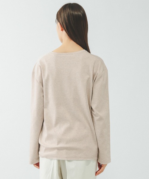 GLOBAL WORK(グローバルワーク)の「Fffit エフィット/汚れ落ちやすいクルーネック長袖/645042(Tシャツ/カットソー・レディース・ブラック/ベージュ/ネイビー/ホワイト系その他2・X-LARGE/LARGE/MEDIUM/SMALL)」の20枚目の写真
