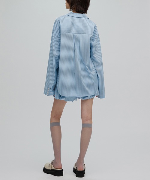 Ameri（アメリ）の「PINSTRIPE PUMPKIN PANTS（その他パンツ・レディース・ライトブルー/ピンク・MEDIUM/SMALL）」の8枚目の写真