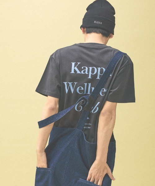 Kappa(カッパ)の「≪Kappa×and ST ウェルネスクラブ≫プリントTシャツ(Tシャツ/カットソー・レディース・ホワイト/ブラック/ライトグリーン・LARGE/MEDIUM/SMALL)」の1枚目の写真