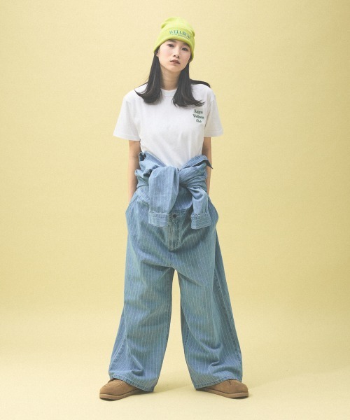 Kappa(カッパ)の「≪Kappa×and ST ウェルネスクラブ≫プリントTシャツ(Tシャツ/カットソー・レディース・ホワイト/ブラック/ライトグリーン・LARGE/MEDIUM/SMALL)」の16枚目の写真