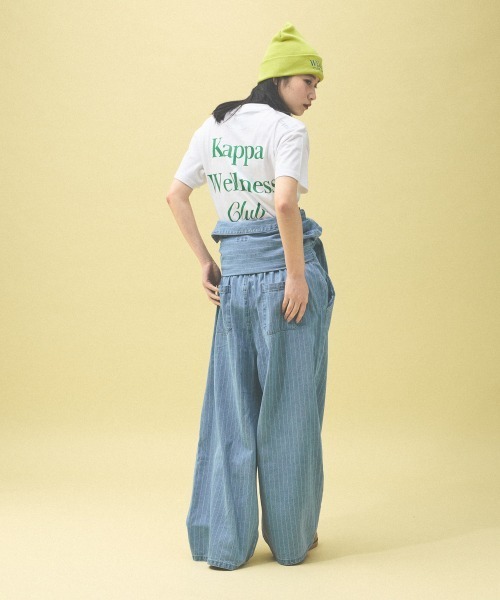 Kappa(カッパ)の「≪Kappa×and ST ウェルネスクラブ≫プリントTシャツ(Tシャツ/カットソー・レディース・ホワイト/ブラック/ライトグリーン・LARGE/MEDIUM/SMALL)」の18枚目の写真