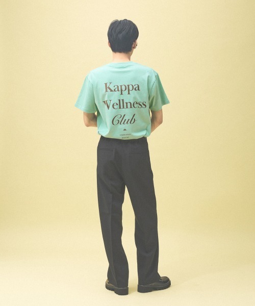 Kappa(カッパ)の「≪Kappa×and ST ウェルネスクラブ≫プリントTシャツ(Tシャツ/カットソー・レディース・ホワイト/ブラック/ライトグリーン・LARGE/MEDIUM/SMALL)」の5枚目の写真