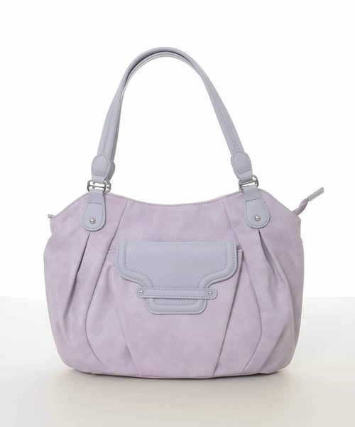 MK MICHEL KLEIN（エムケーミッシェルクラン）の「[2WAY]フラップポケットデザイントートバッグ（トートバッグ・レディース・グレー/プラム/ベージュ・00）」の17枚目の写真