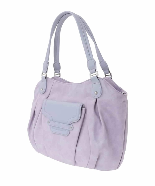 MK MICHEL KLEIN（エムケーミッシェルクラン）の「[2WAY]フラップポケットデザイントートバッグ（トートバッグ・レディース・グレー/プラム/ベージュ・00）」の19枚目の写真