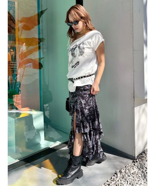 EVRIS(エヴリス)の「ペイズリーイレヘムロングスカート(スカート・レディース・ピンク/ブラック・FREE)」の15枚目の写真