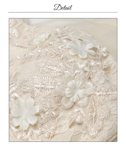 darial（ダリアル）の「フラワーレースサイドツイストシフォン七分袖タイトミニ丈キャバドレス（ドレス・レディース・アイボリー・M/S/L）」の15枚目の写真