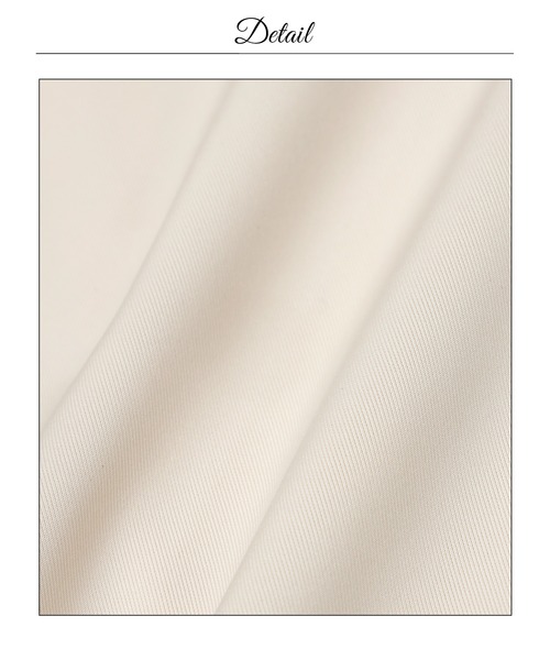 darial（ダリアル）の「フラワーレースサイドツイストシフォン七分袖タイトミニ丈キャバドレス（ドレス・レディース・アイボリー・M/S/L）」の19枚目の写真