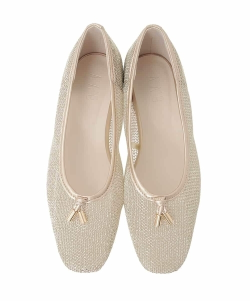a.v.v(アーヴェヴェ)の「メッシュパンプス(パンプス・レディース・ブラック/ゴールド・23.5/24.5)」の9枚目の写真