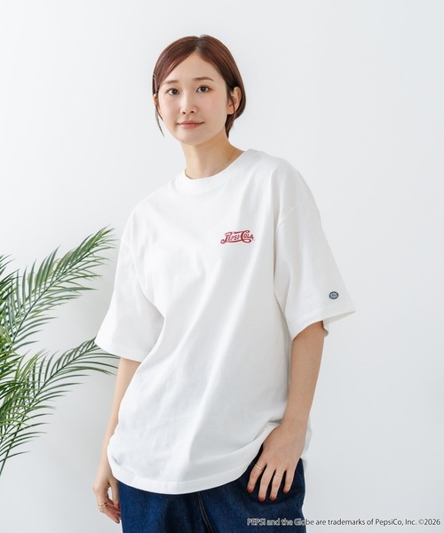 DISCUS(ディスカス)の「【DISCUS/ディスカス】【選べる丈感・PEPSI】DISCUS×ペプシ コラボTシャツ クロップド短丈・ルーズシルエット(Tシャツ/カットソー・レディース・ホワイト系その他/ホワイト系その他2・LARGE/MEDIUM)」の10枚目の写真