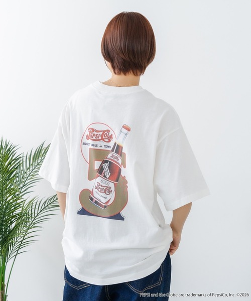 DISCUS(ディスカス)の「【DISCUS/ディスカス】【選べる丈感・PEPSI】DISCUS×ペプシ コラボTシャツ クロップド短丈・ルーズシルエット(Tシャツ/カットソー・レディース・ホワイト系その他/ホワイト系その他2・LARGE/MEDIUM)」の11枚目の写真
