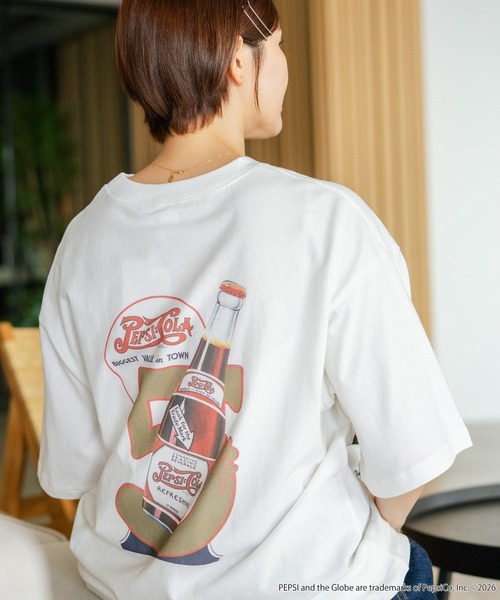 DISCUS(ディスカス)の「【DISCUS/ディスカス】【選べる丈感・PEPSI】DISCUS×ペプシ コラボTシャツ クロップド短丈・ルーズシルエット(Tシャツ/カットソー・レディース・ホワイト系その他/ホワイト系その他2・LARGE/MEDIUM)」の15枚目の写真