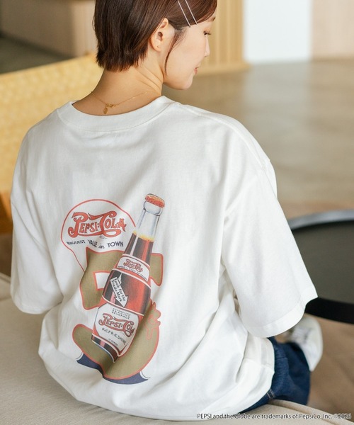 DISCUS(ディスカス)の「【DISCUS/ディスカス】【選べる丈感・PEPSI】DISCUS×ペプシ コラボTシャツ クロップド短丈・ルーズシルエット(Tシャツ/カットソー・レディース・ホワイト系その他/ホワイト系その他2・LARGE/MEDIUM)」の16枚目の写真