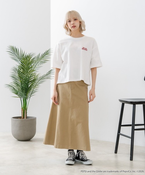 DISCUS(ディスカス)の「【DISCUS/ディスカス】【選べる丈感・PEPSI】DISCUS×ペプシ コラボTシャツ クロップド短丈・ルーズシルエット(Tシャツ/カットソー・レディース・ホワイト系その他/ホワイト系その他2・LARGE/MEDIUM)」の17枚目の写真
