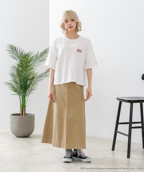 DISCUS(ディスカス)の「【DISCUS/ディスカス】【選べる丈感・PEPSI】DISCUS×ペプシ コラボTシャツ クロップド短丈・ルーズシルエット(Tシャツ/カットソー・レディース・ホワイト系その他/ホワイト系その他2・LARGE/MEDIUM)」の18枚目の写真