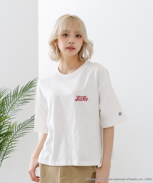 DISCUS(ディスカス)の「【DISCUS/ディスカス】【選べる丈感・PEPSI】DISCUS×ペプシ コラボTシャツ クロップド短丈・ルーズシルエット(Tシャツ/カットソー・レディース・ホワイト系その他/ホワイト系その他2・LARGE/MEDIUM)」の22枚目の写真