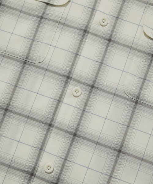 COVERNAT(カバーナット)の「OMBRE CHECK SHIRT(ポロシャツ・メンズ・ネイビー/アイボリー・X-LARGE/LARGE/MEDIUM/SMALL)」の9枚目の写真