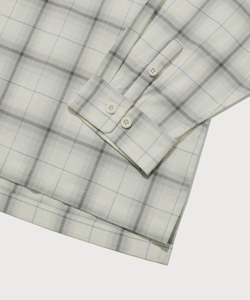 COVERNAT(カバーナット)の「OMBRE CHECK SHIRT(ポロシャツ・メンズ・ネイビー/アイボリー・X-LARGE/LARGE/MEDIUM/SMALL)」の10枚目の写真