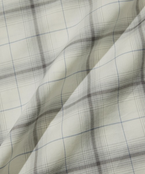 COVERNAT(カバーナット)の「OMBRE CHECK SHIRT(ポロシャツ・メンズ・ネイビー/アイボリー・X-LARGE/LARGE/MEDIUM/SMALL)」の12枚目の写真